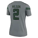 Zennovawear Women's New York Jets Zach Wilson Gray Inverted Legend Player Performance Top