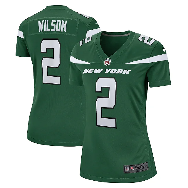 Zennovawear Women's New York Jets Zach Wilson Green Player Jersey