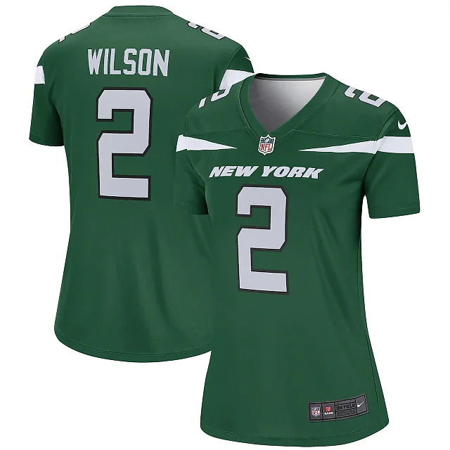 Zennovawear Women's New York Jets Zach Wilson Green Team Legend Player Performance Top