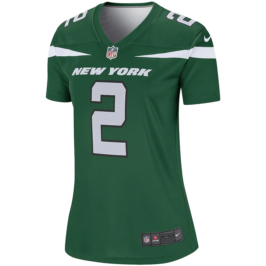 Zennovawear Women's New York Jets Zach Wilson Green Team Legend Player Performance Top