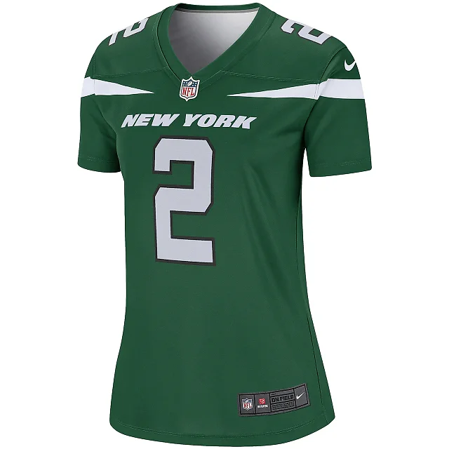 Zennovawear Women's New York Jets Zach Wilson Green Team Legend Player Performance Top