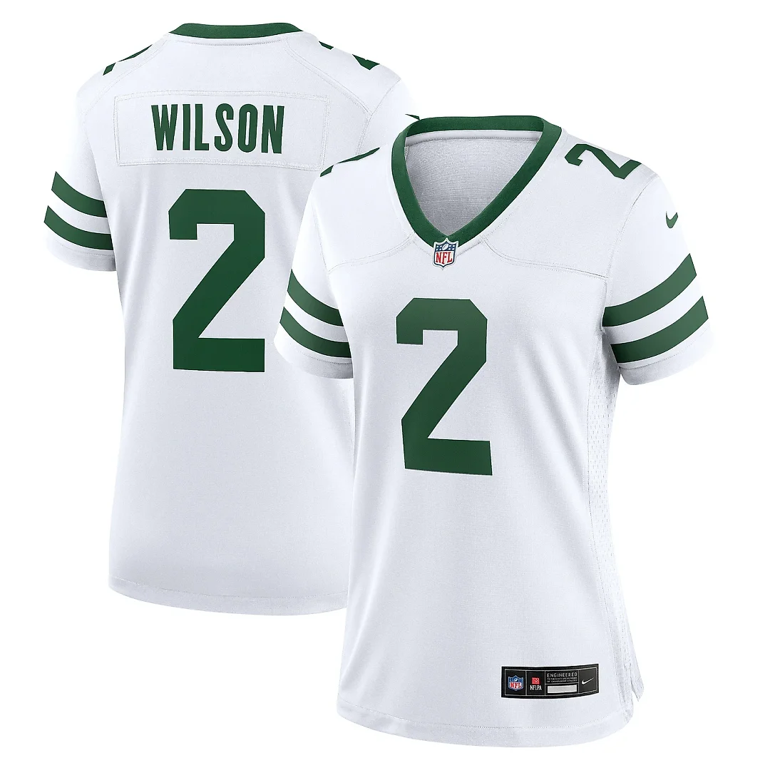 Zennovawear Women's New York Jets Zach Wilson Legacy White Game Jersey