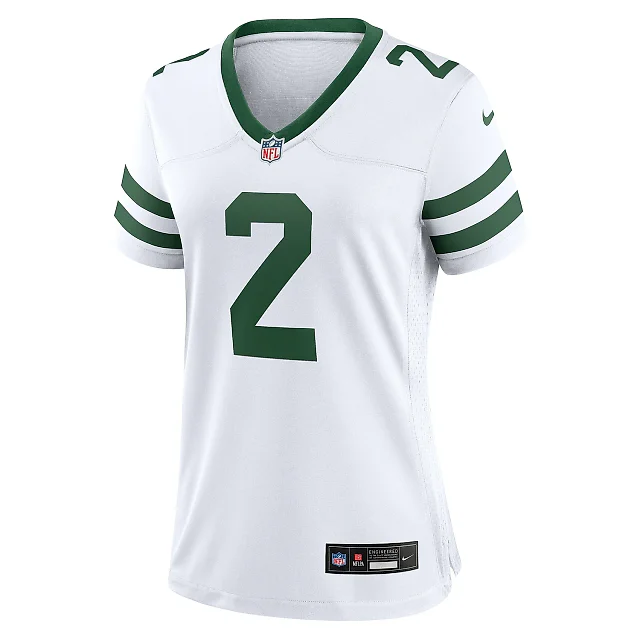 Zennovawear Women's New York Jets Zach Wilson Legacy White Game Jersey
