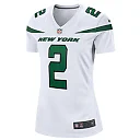 Zennovawear Women's New York Jets Zach Wilson White Player Jersey