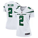 Zennovawear Women's New York Jets Zach Wilson White Player Jersey