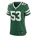Zennovawear Women's New York Jets Zaire Barnes Legacy Green Team Game Jersey