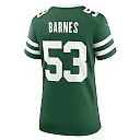 Zennovawear Women's New York Jets Zaire Barnes Legacy Green Team Game Jersey