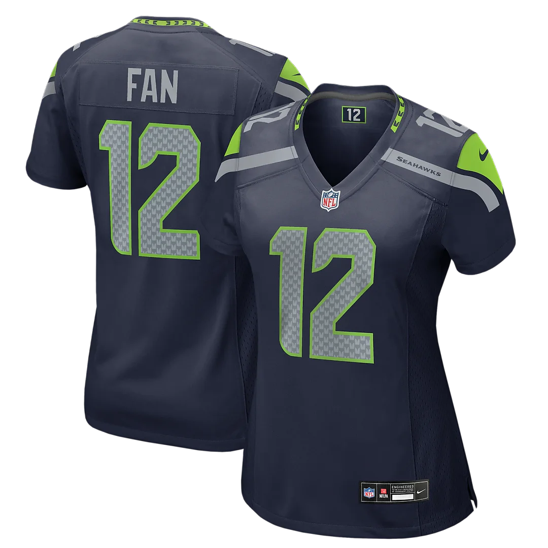 Zennovawear 12s Seattle Seahawks Women's Team Game Jersey - College Navy