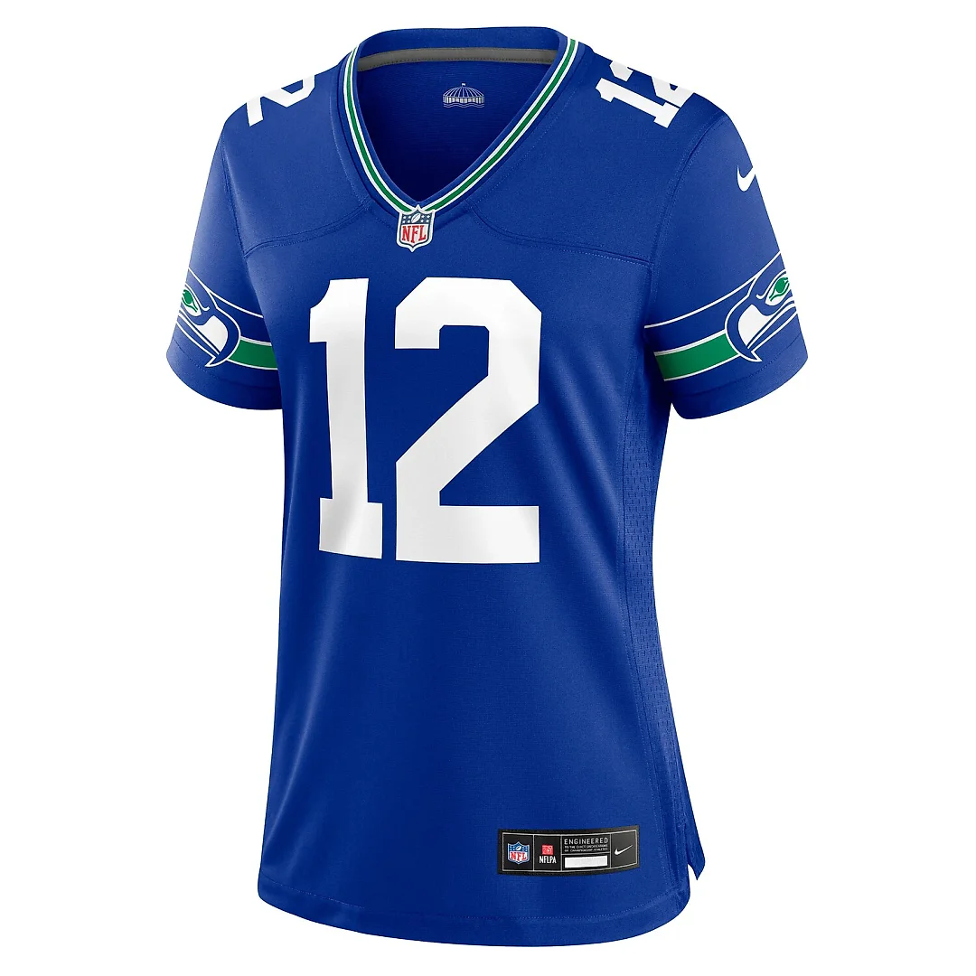 Zennovawear 12s Seattle Seahawks Women's Player Jersey - Royal