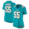 Zennovawear Aaron Brewer Miami Dolphins Women's Game Jersey - Aqua
