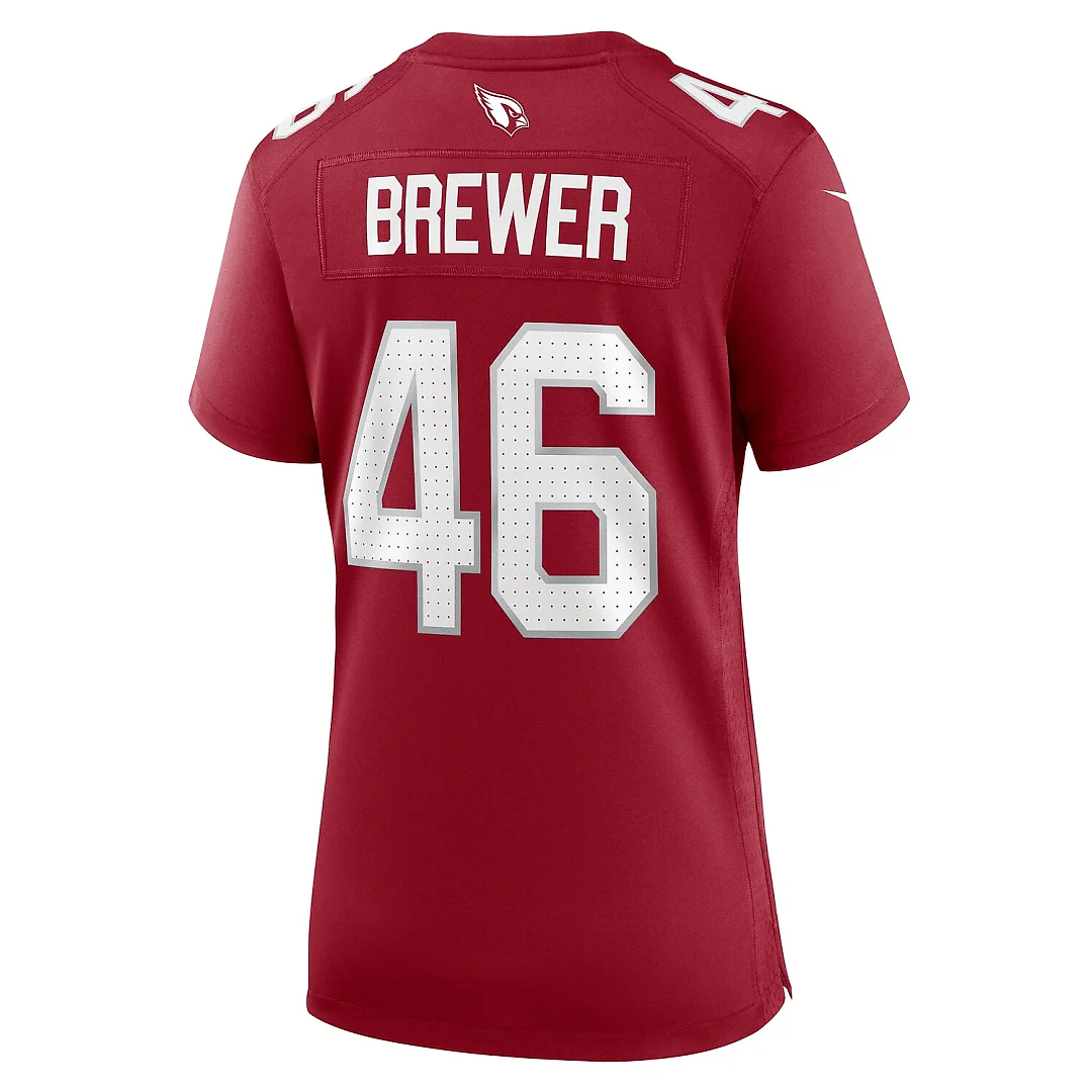 Zennovawear Aaron Brewer Arizona Cardinals Women's Game Jersey - Cardinal