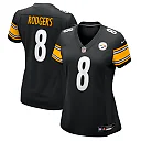 Zennovawear Aaron Rodgers Pittsburgh Steelers Women's Game Jersey - Black