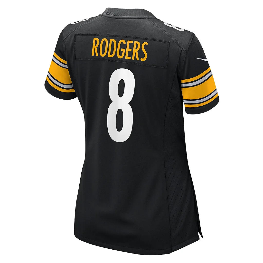 Zennovawear Aaron Rodgers Pittsburgh Steelers Women's Game Jersey - Black