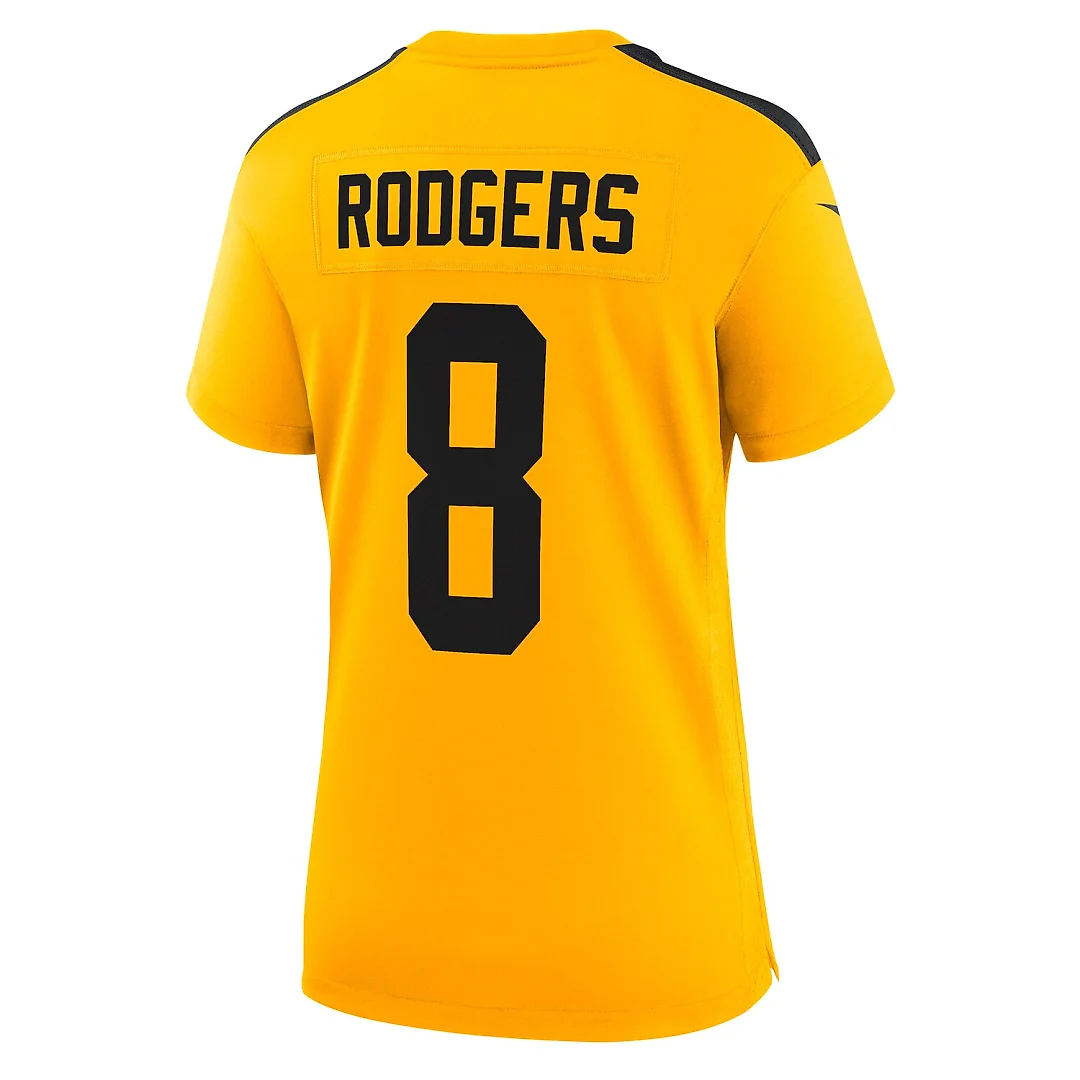 Zennovawear Aaron Rodgers Pittsburgh Steelers Women's Alternate 1933 Throwback Game Jersey - Gold