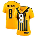 Zennovawear Aaron Rodgers Pittsburgh Steelers Women's Alternate 1933 Throwback Game Jersey - Gold