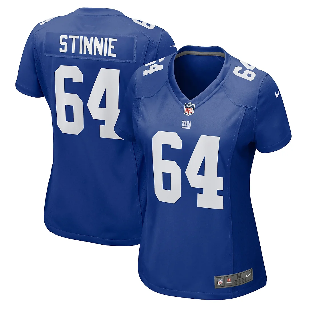 Zennovawear Aaron Stinnie New York Giants Women's Game Jersey - Royal