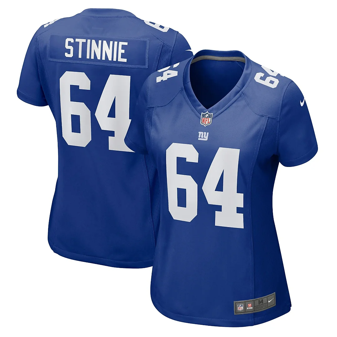 Zennovawear Aaron Stinnie New York Giants Women's Game Jersey - Royal