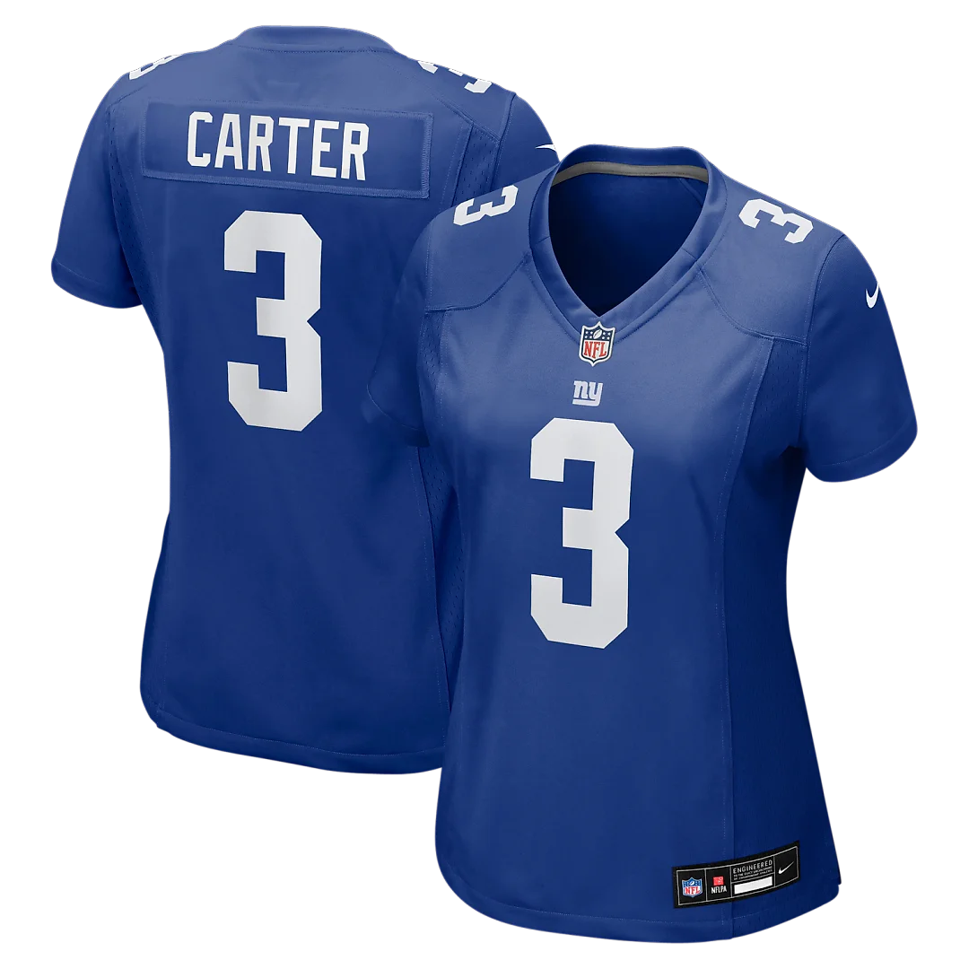Zennovawear Abdul Carter New York Giants Women's Team Game Jersey - Royal