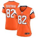 Zennovawear Adam Trautman Denver Broncos Women's Team Game Jersey - Orange