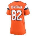 Zennovawear Adam Trautman Denver Broncos Women's Team Game Jersey - Orange