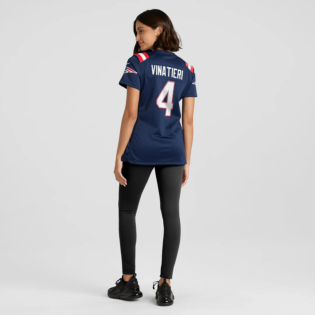 Zennovawear Adam Vinatieri New England Patriots Women's Team Retired Game Jersey - Navy