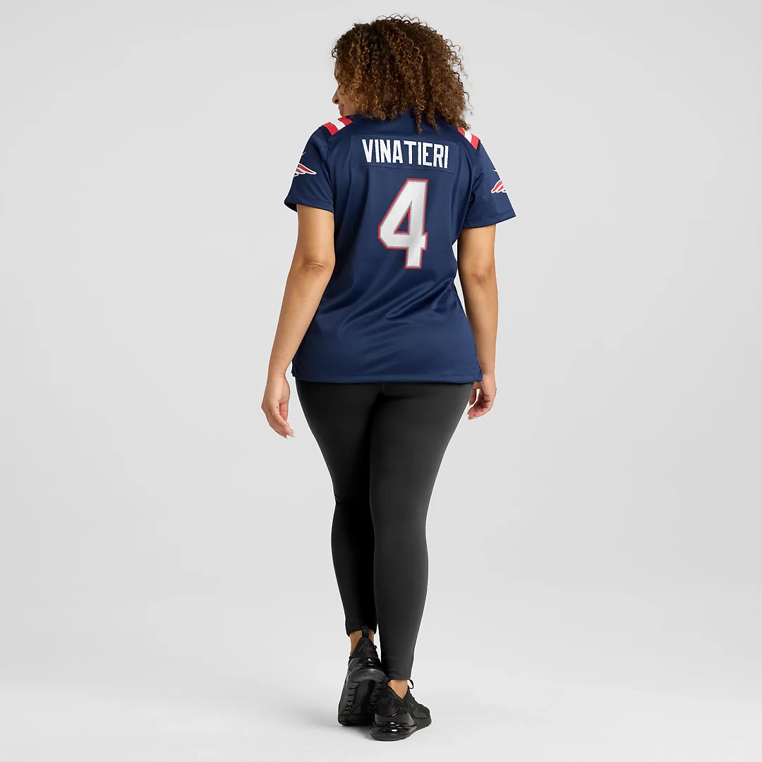 Zennovawear Adam Vinatieri New England Patriots Women's Team Retired Game Jersey - Navy