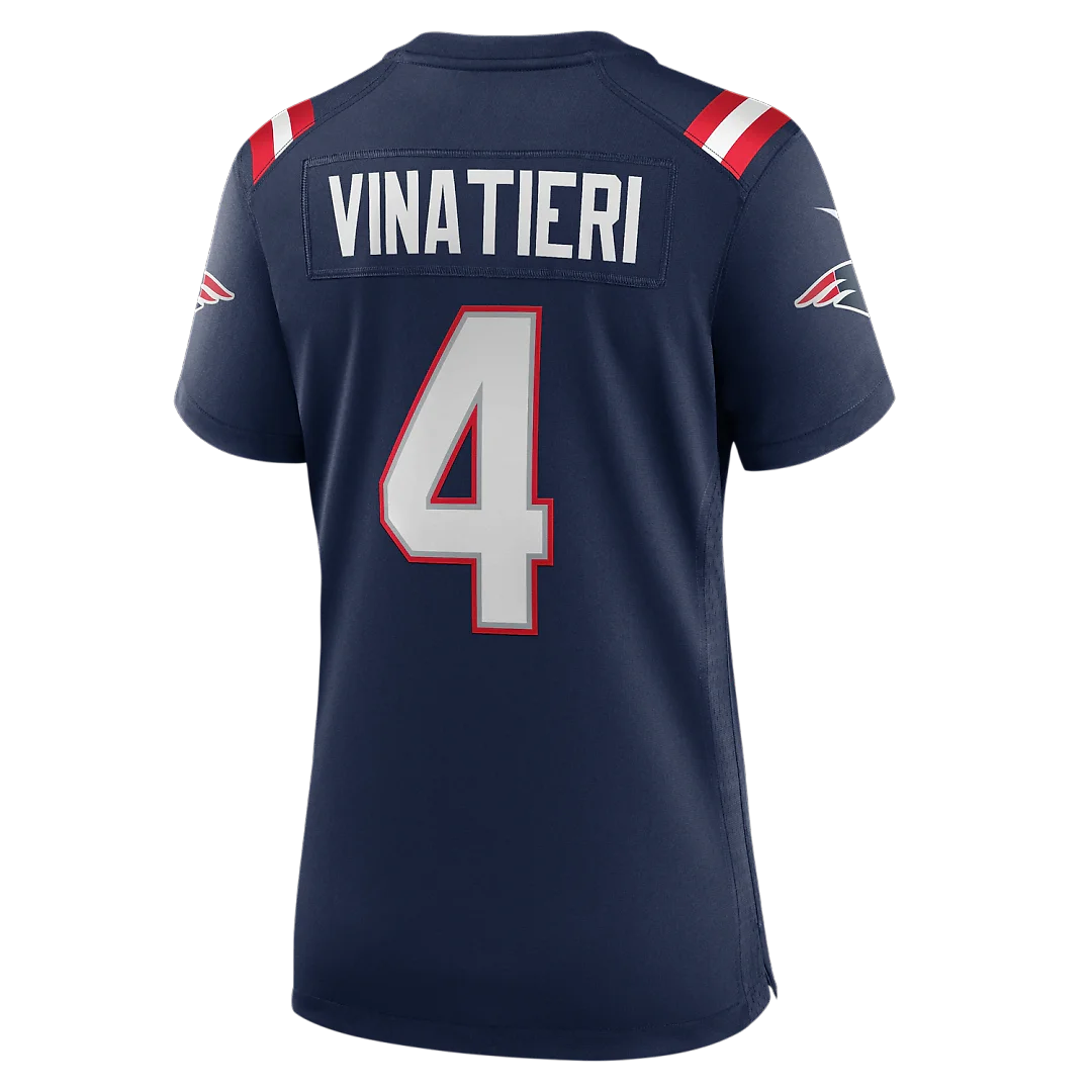 Zennovawear Adam Vinatieri New England Patriots Women's Team Retired Game Jersey - Navy
