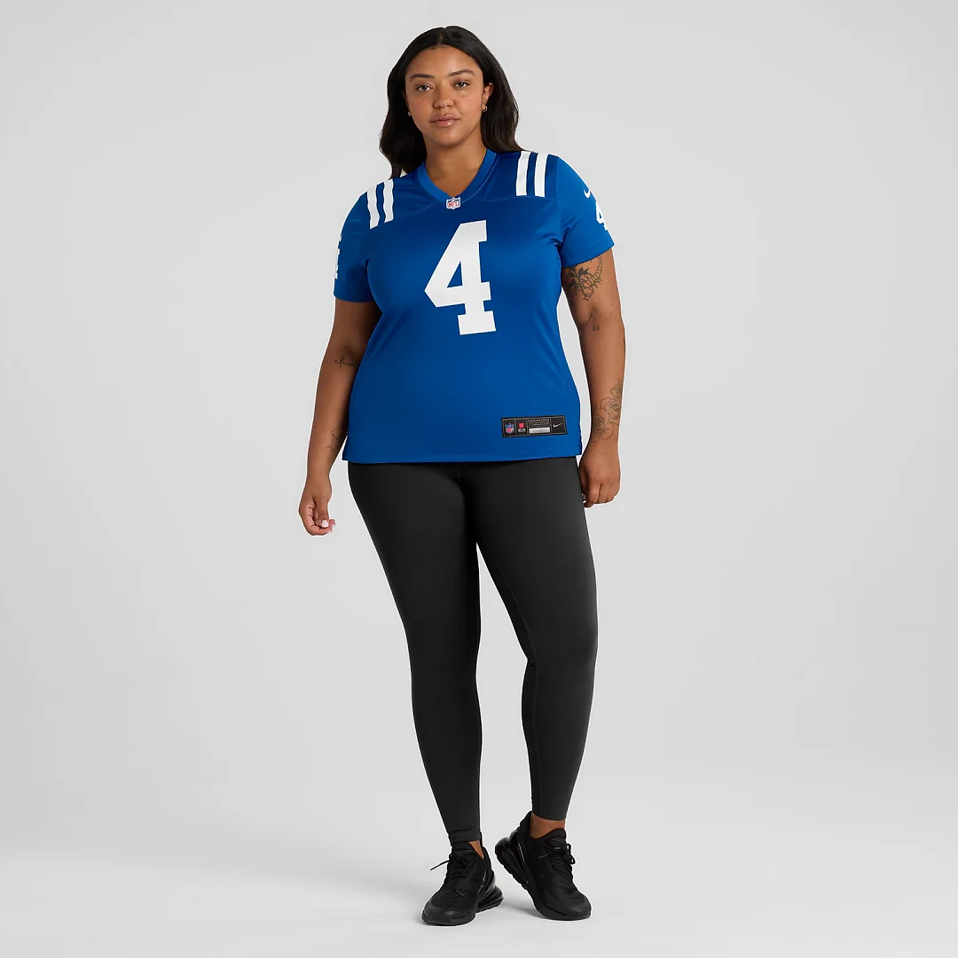 Zennovawear Adam Vinatieri Indianapolis Colts Women's Team Retired Game Jersey - Royal