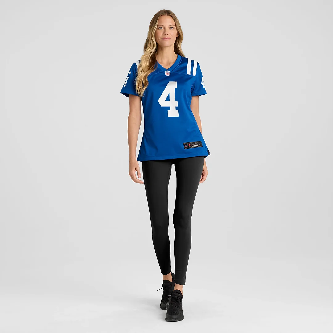 Zennovawear Adam Vinatieri Indianapolis Colts Women's Team Retired Game Jersey - Royal