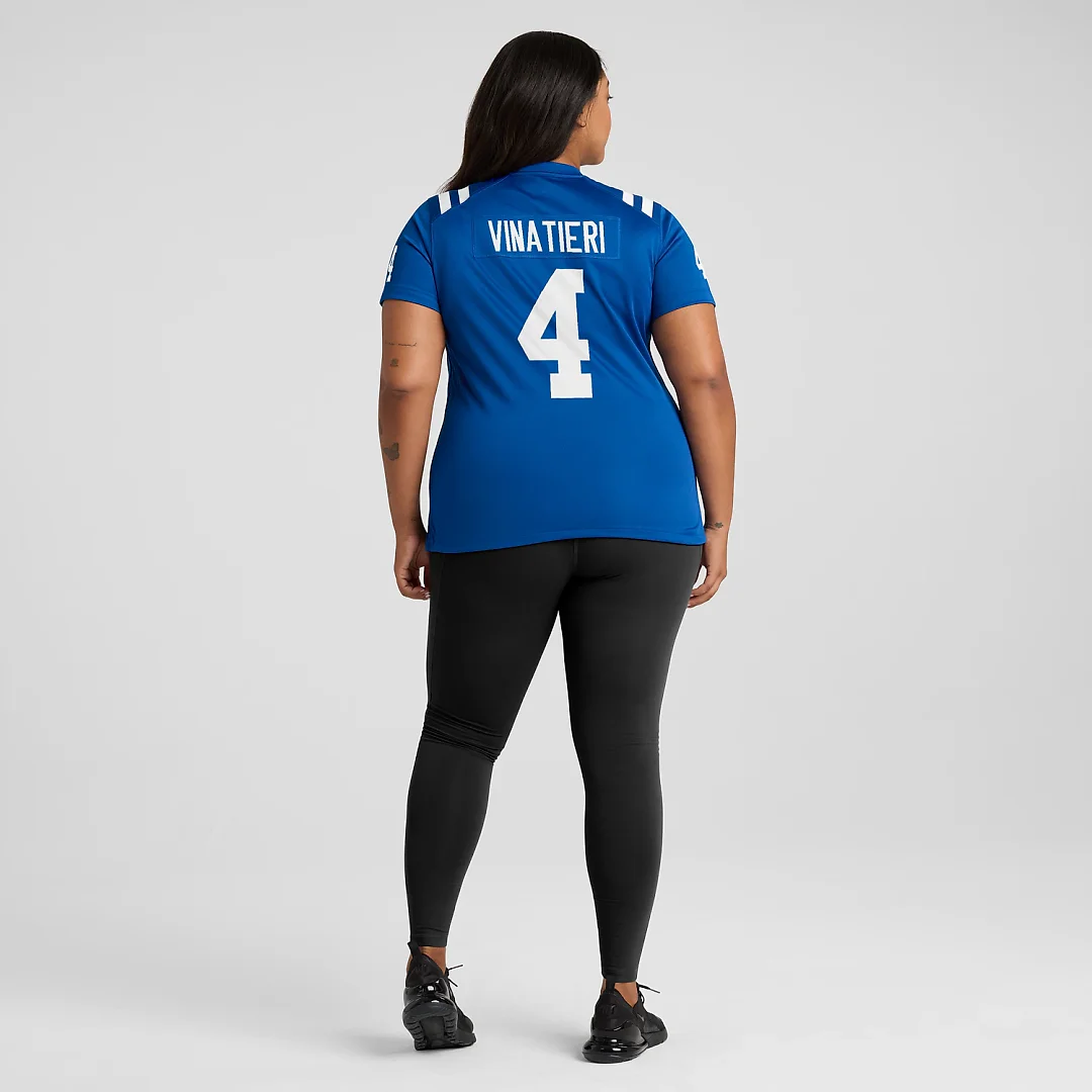 Zennovawear Adam Vinatieri Indianapolis Colts Women's Team Retired Game Jersey - Royal