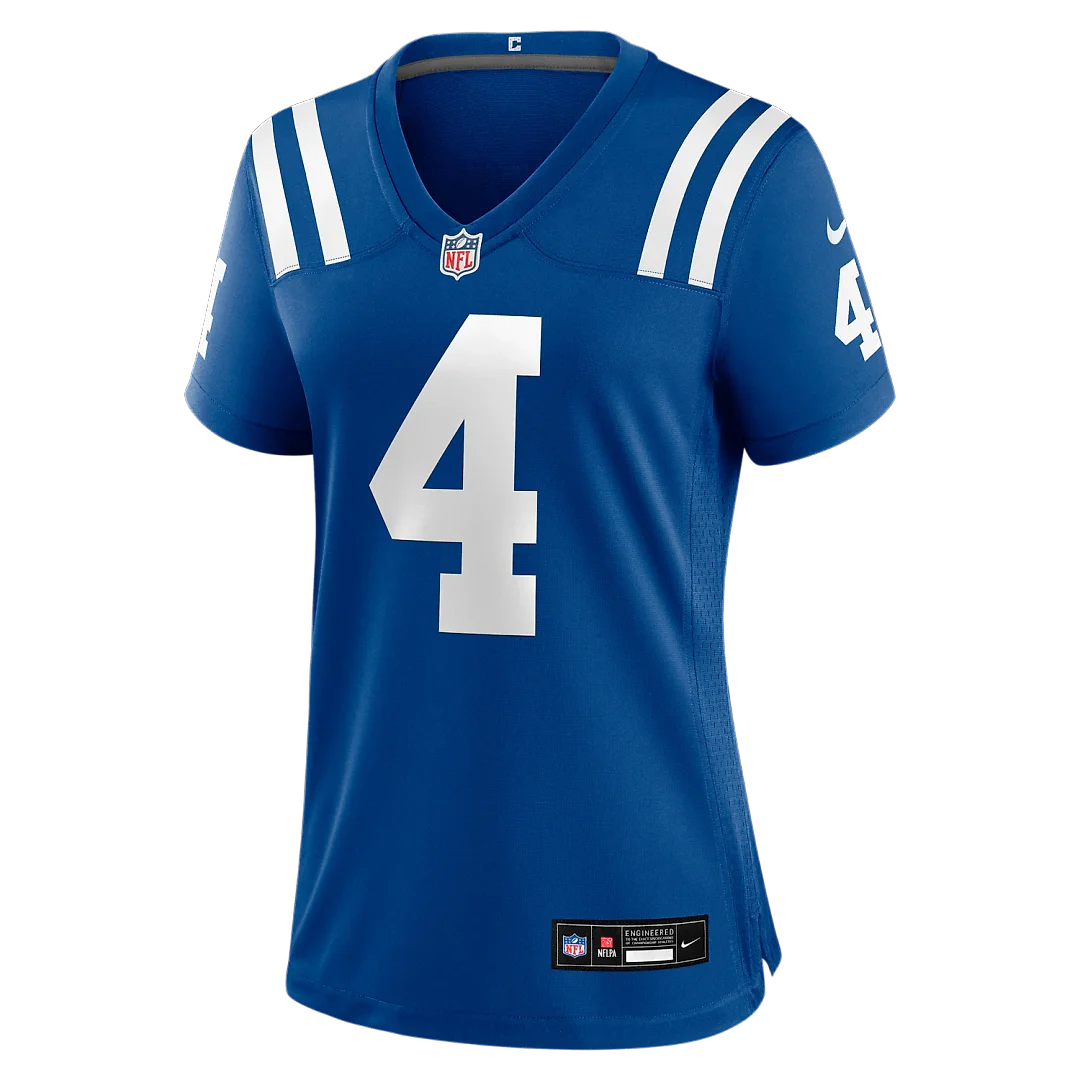 Zennovawear Adam Vinatieri Indianapolis Colts Women's Team Retired Game Jersey - Royal