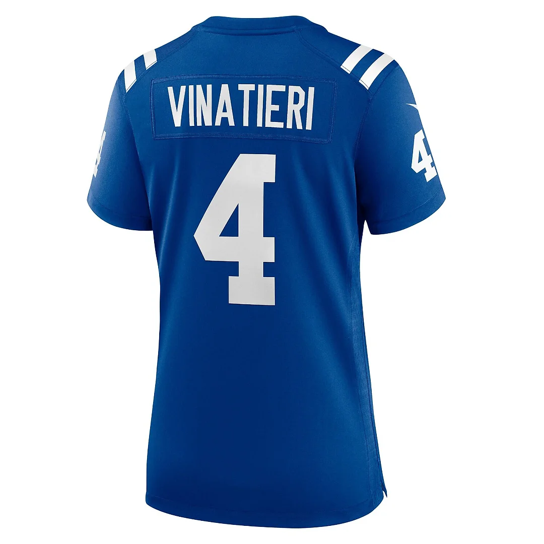 Zennovawear Adam Vinatieri Indianapolis Colts Women's Team Retired Game Jersey - Royal