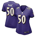 Zennovawear Adisa Isaac Baltimore Ravens Women's Game Jersey - Purple