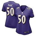 Zennovawear Adisa Isaac Baltimore Ravens Women's Game Jersey - Purple
