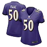 Zennovawear Adisa Isaac Baltimore Ravens Women's Game Jersey - Purple