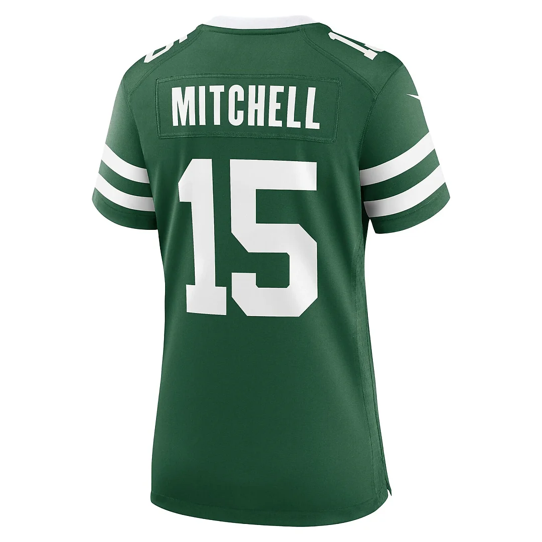 Zennovawear Adonai Mitchell New York Jets Women's Team Game Jersey - Legacy Green