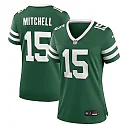 Zennovawear Adonai Mitchell New York Jets Women's Team Game Jersey - Legacy Green