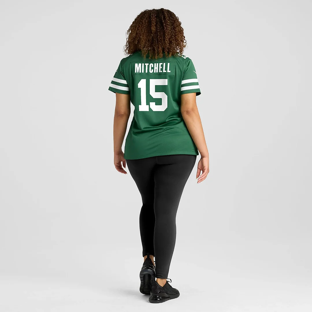 Zennovawear Adonai Mitchell New York Jets Women's Team Game Jersey - Legacy Green