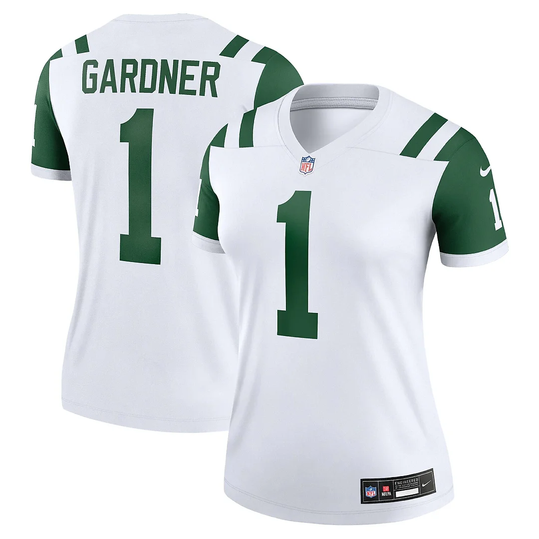 Zennovawear Ahmad Sauce Gardner New York Jets Women's Alternate Legend Player Performance Top - Classic Alternate White