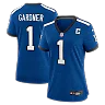 Zennovawear Ahmad Sauce Gardner Indianapolis Colts Women's Alternate 2 Indiana Nights Game Jersey - Heather Royal