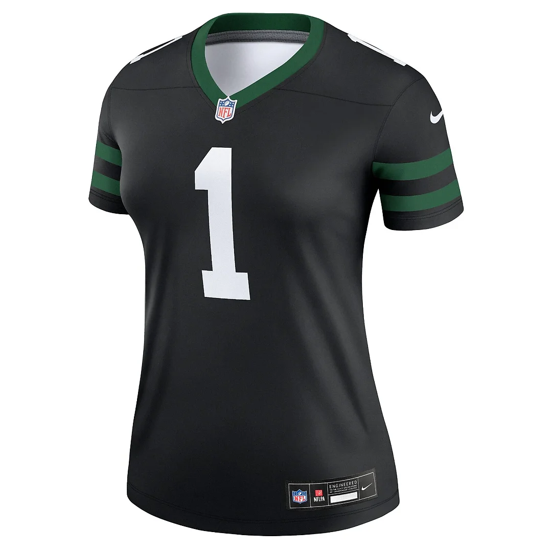 Zennovawear Ahmad Sauce Gardner New York Jets Women's Alternate Legend Player Performance Top - Legacy Black
