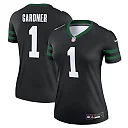 Zennovawear Ahmad Sauce Gardner New York Jets Women's Alternate Legend Player Performance Top - Legacy Black