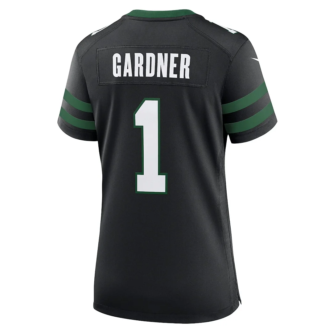 Zennovawear Ahmad Sauce Gardner New York Jets Women's Alternate Game Jersey - Legacy Black