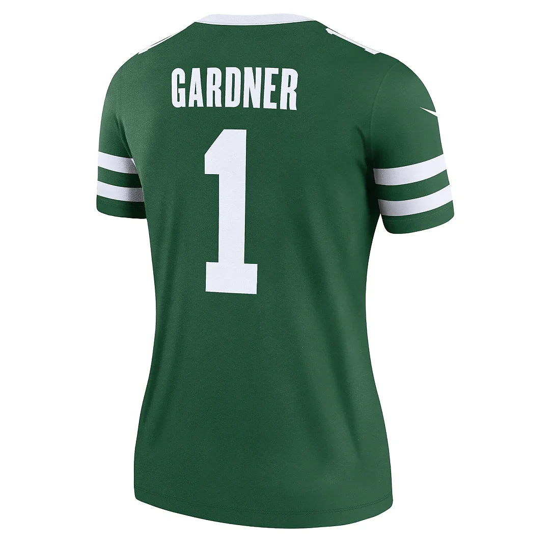 Zennovawear Ahmad Sauce Gardner New York Jets Women's Legend Player Performance Top - Legacy Green