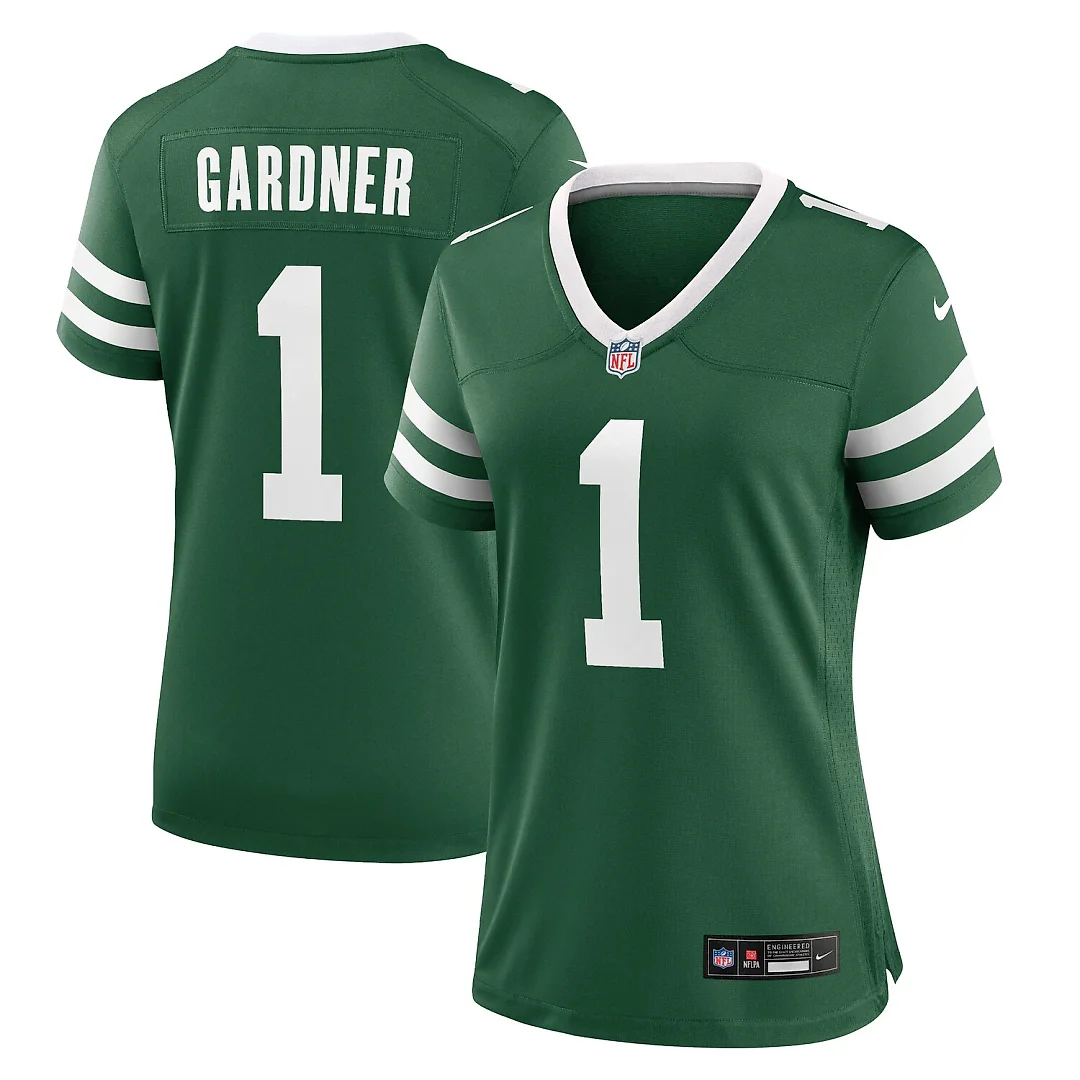 Zennovawear Ahmad Sauce Gardner New York Jets Women's Game Jersey - Legacy Green