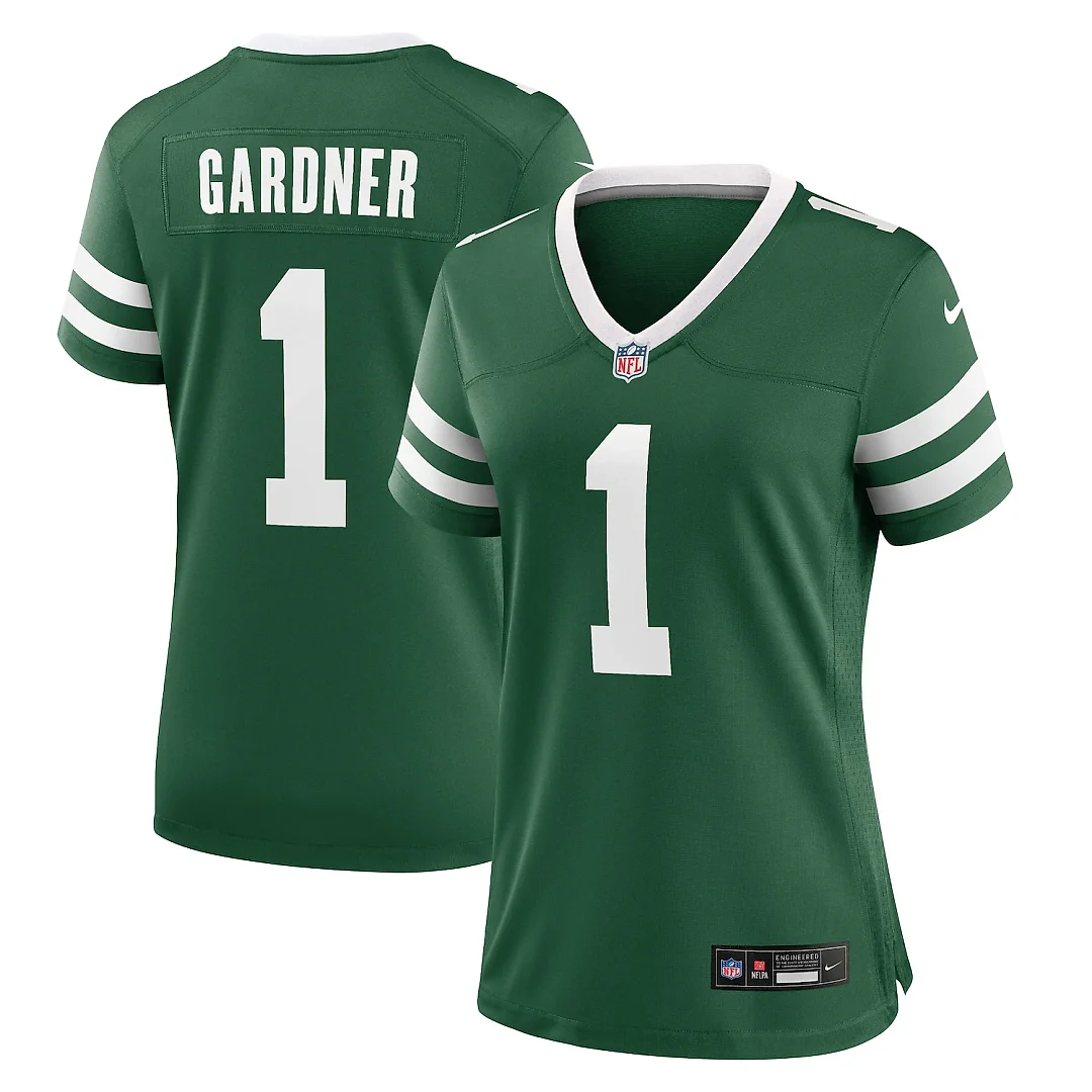 Zennovawear Ahmad Sauce Gardner New York Jets Women's Game Jersey - Legacy Green