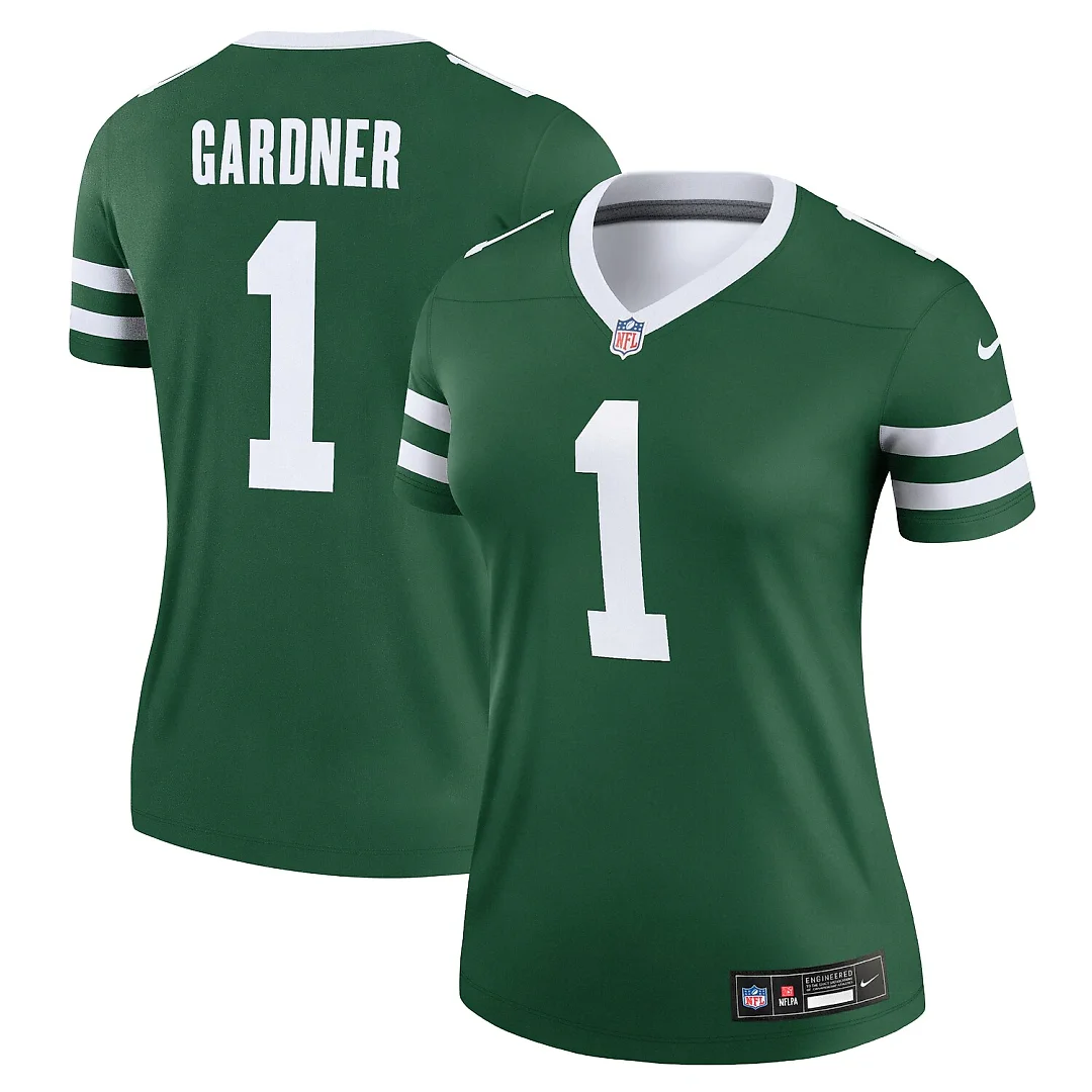 Zennovawear Ahmad Sauce Gardner New York Jets Women's Legend Player Performance Top - Legacy Green