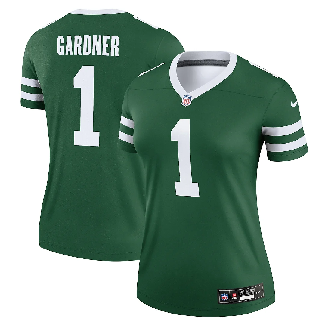 Zennovawear Ahmad Sauce Gardner New York Jets Women's Legend Player Performance Top - Legacy Green