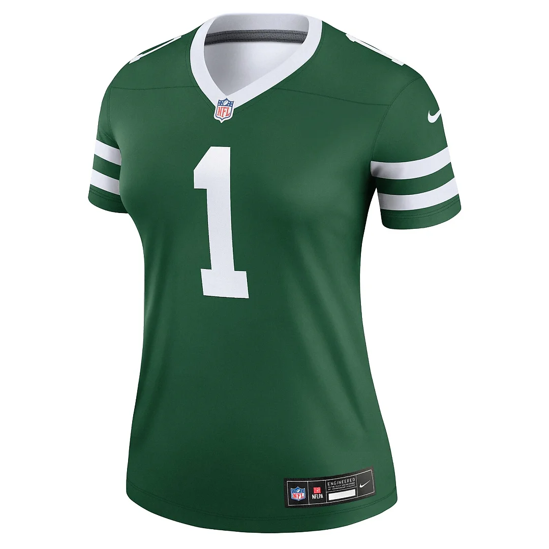 Zennovawear Ahmad Sauce Gardner New York Jets Women's Legend Player Performance Top - Legacy Green