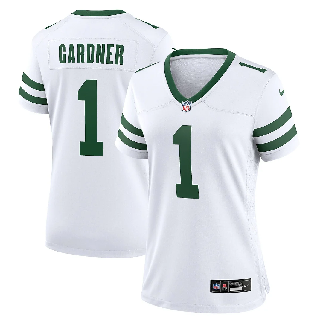 Zennovawear Ahmad Sauce Gardner New York Jets Women's Game Jersey - Legacy White